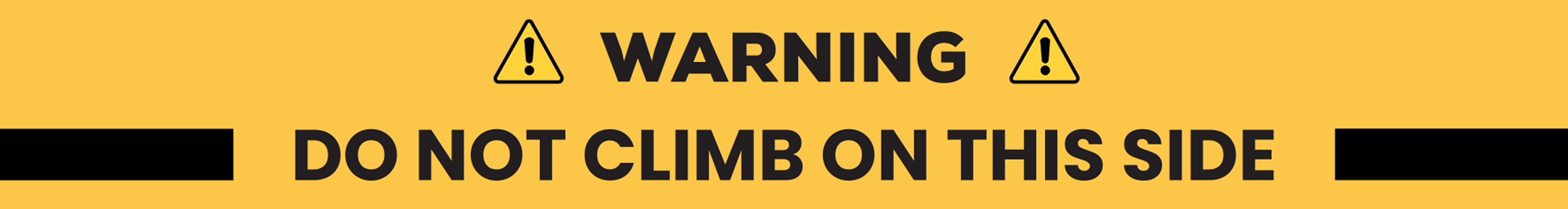 Top Warning Banner